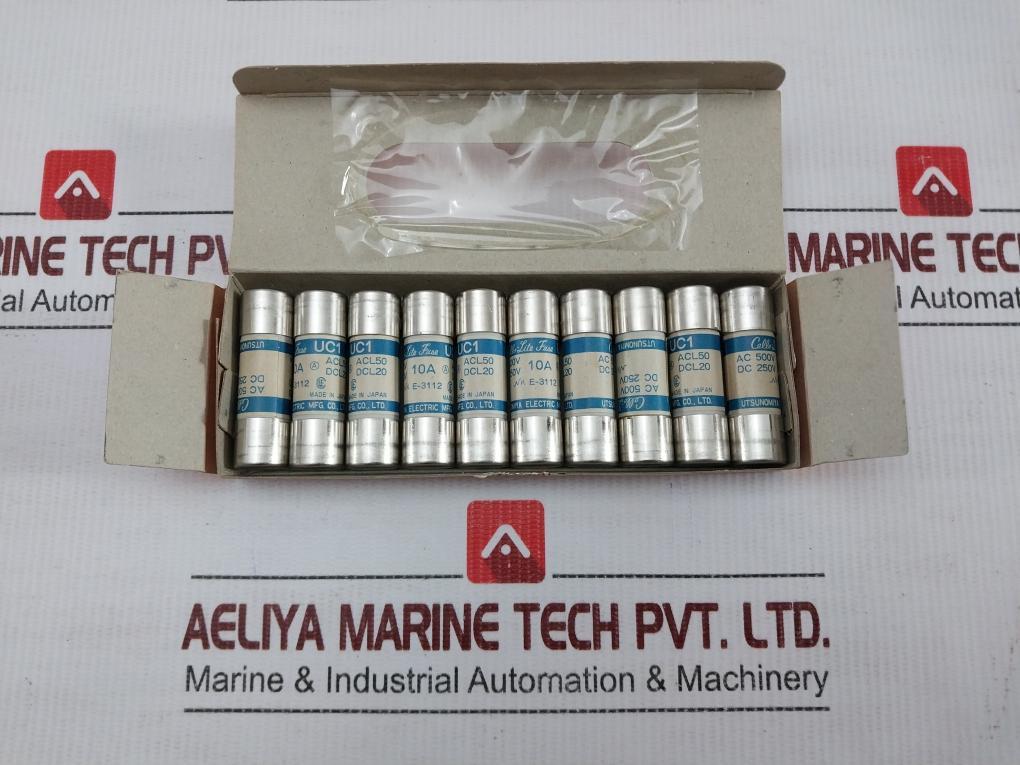 Utsunomiya-Electric-Ac-500V-Acl50-10A-Cello-Lite-Fuse-UC1-Lot-Of-10X-210628-2
