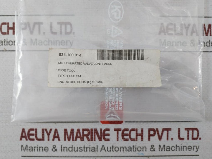 Utsunomiya Fuse Tool For Mot Operated Valve Control Panel 634-100.014