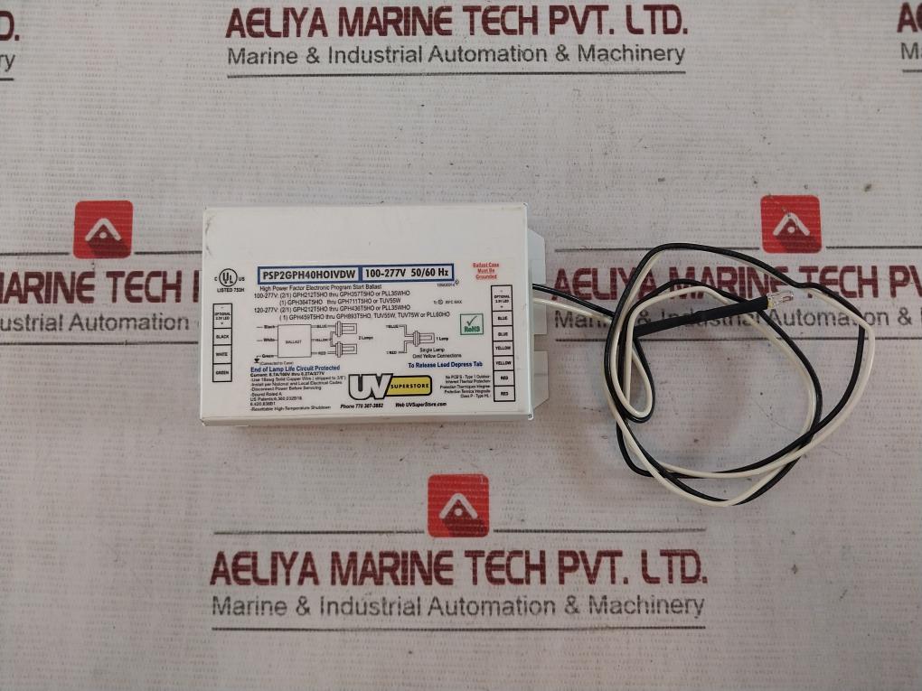 Uv Aw011101Rs120 High Power Factor Electronic Program Start Ballast 100-277V Ac