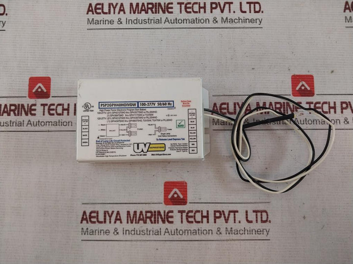 Uv Aw011101Rs120 High Power Factor Electronic Program Start Ballast 100-277V Ac