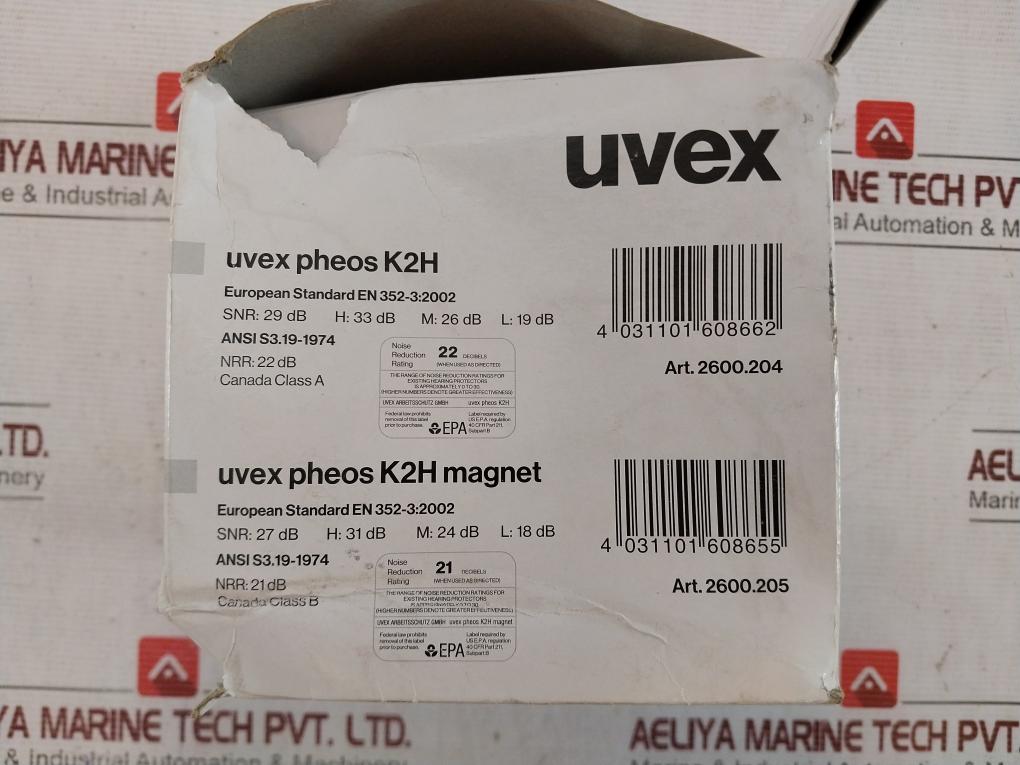 Uvex K1H Helmet Earmuff K-series 32Db 24Db 17Db En 352