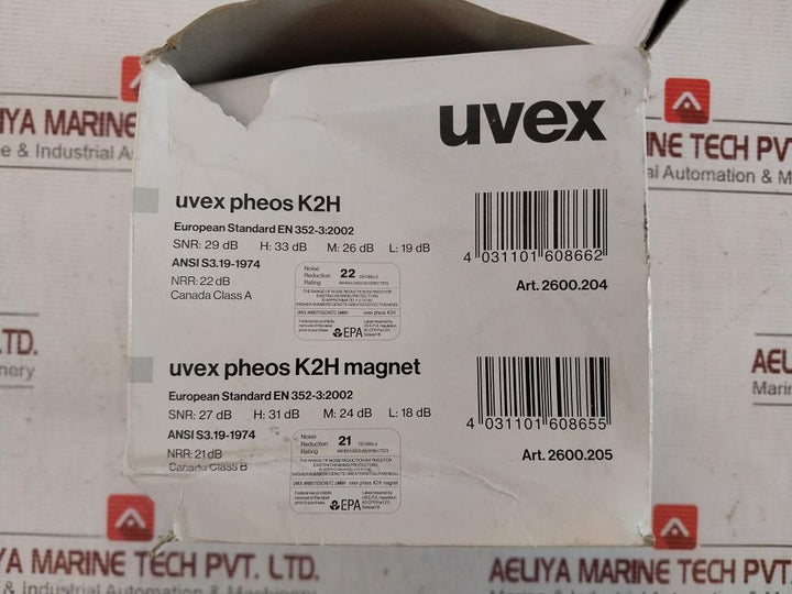 Uvex K1H Helmet Earmuff K-series 32Db 24Db 17Db En 352