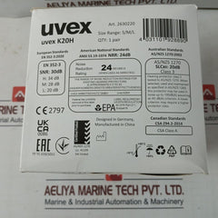 Uvex K20H Dielectric Hearing Helmet Earmuffs Set