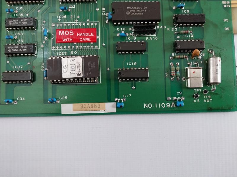 Uzushio Electric 1109A Printed Circuit Board 92A689 T101G