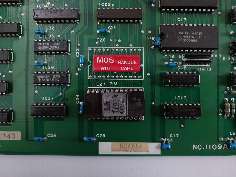 Uzushio Electric 1109A Printed Circuit Board 92A689 T101G