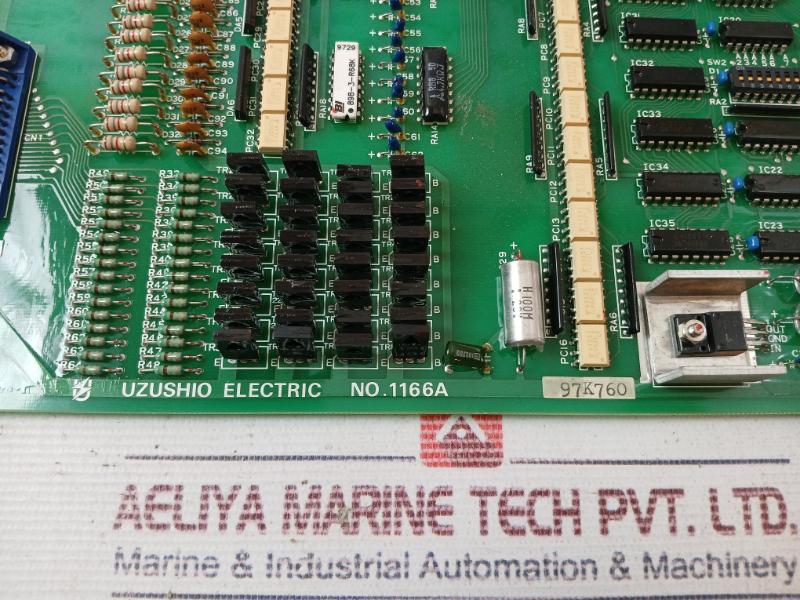 Uzushio Electric 1166A Printed Circuit Board Uio01A