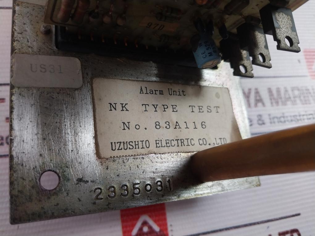 Uzushio Electric 83A116 Alarm Unit