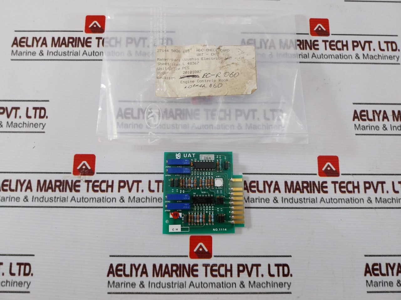 Uzushio Electric Uat Adc Check Card Printed Circuit Board