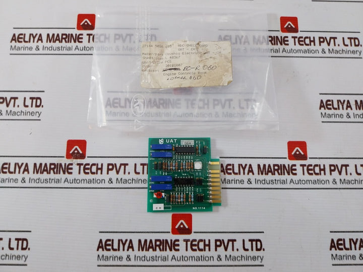 Uzushio Electric Uat Adc Check Card Printed Circuit Board