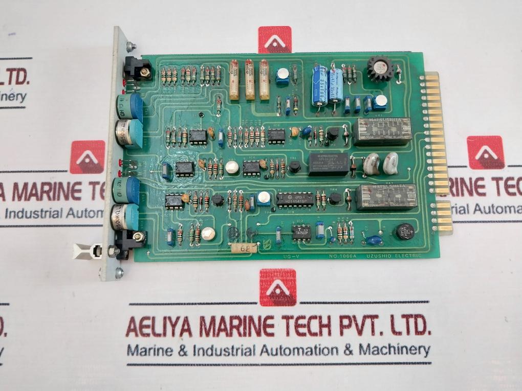 Uzushio Electric Ug-v Volt Monitor Printed Circuit Board 1066A
