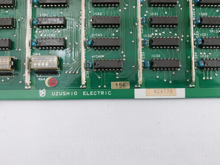 Uzushio Electric Ume01 Pcb Card 92A778, 920120