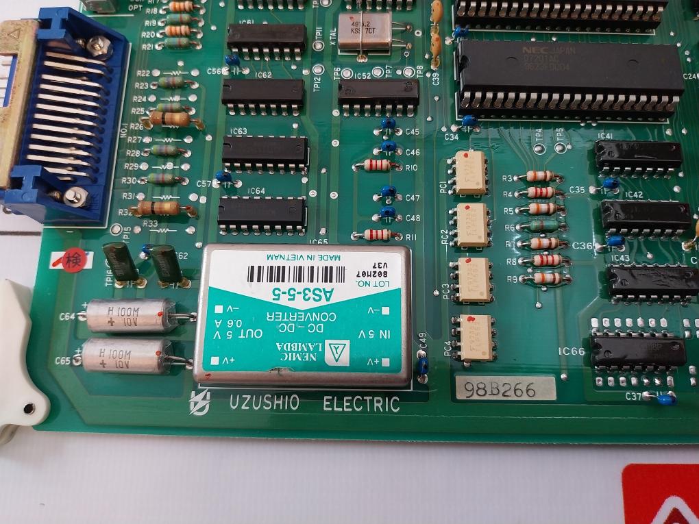 Uzushio Electric Utc01 C Printed Circuit Board Ver 1.0 98B266 930907