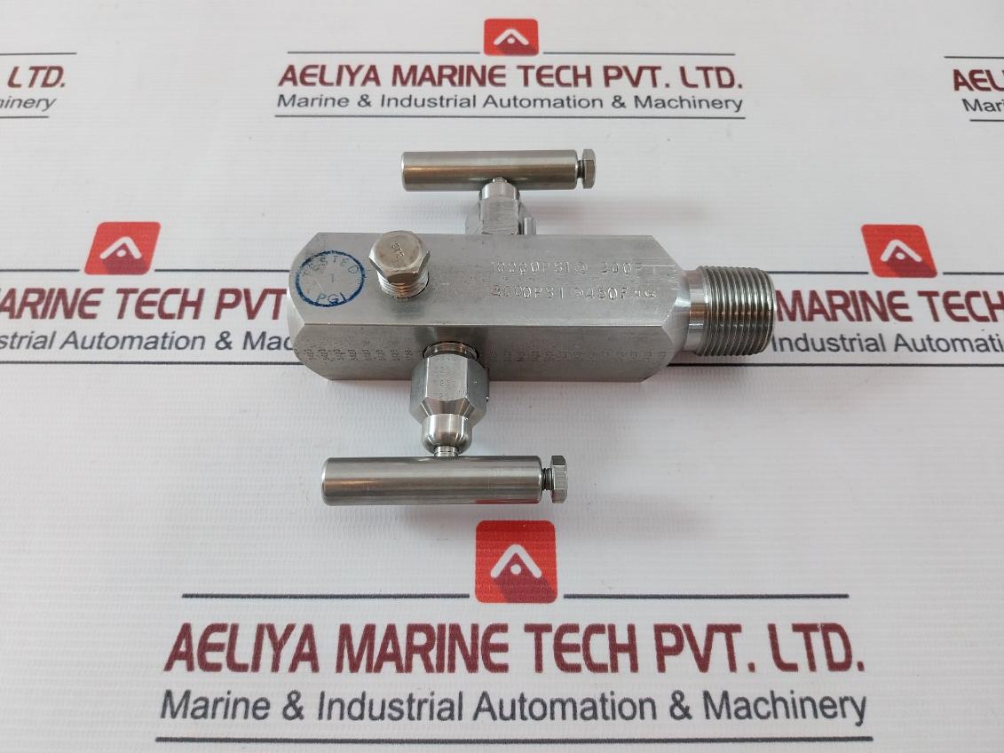 V-572Sct 316Ss Block And Bleed Manifold Valve 10000 Psi At 200F