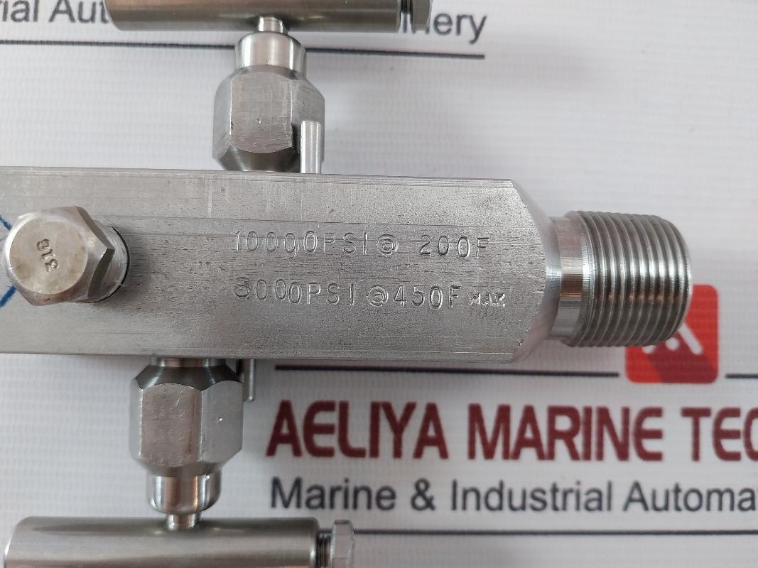 V-572Sct 316Ss Block And Bleed Manifold Valve 10000 Psi At 200F