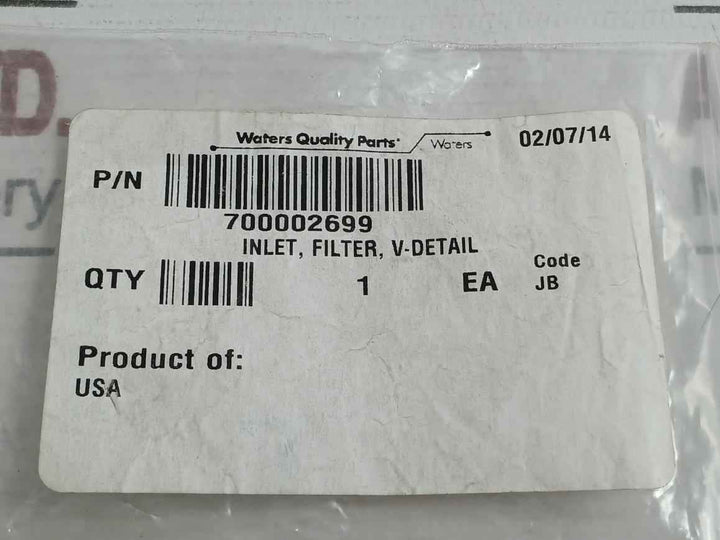 V-detail Inlet Filter Waters 700002699 50 Gm