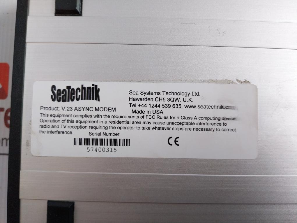 V.23 Async Communication Modem Set Input 100-240V~,50-60Hz,0.6A Seatechnik