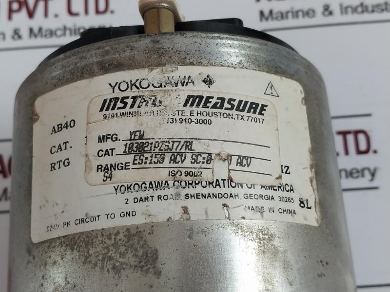 Yokogawa 103021Pzsj7/Rl Ac Voltage Meter 0-600V