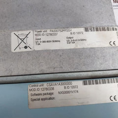 Vacon Nxs00075A2H1Ssva1A3000000 Power Unit/Control Unit 12780337