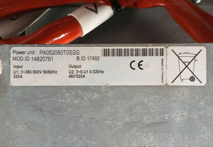 Vacon Pa052050T0Ssg Power Unit 14820781 380-500V 50/60Hz 520A