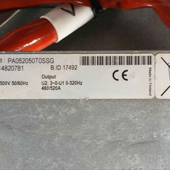 Vacon Pa052050T0Ssg Power Unit 14820781 380-500V 50/60Hz 520A