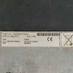 Vacon Pa052050T0Ssg Power Unit 380–500V 520A 50/60Hz Ip42