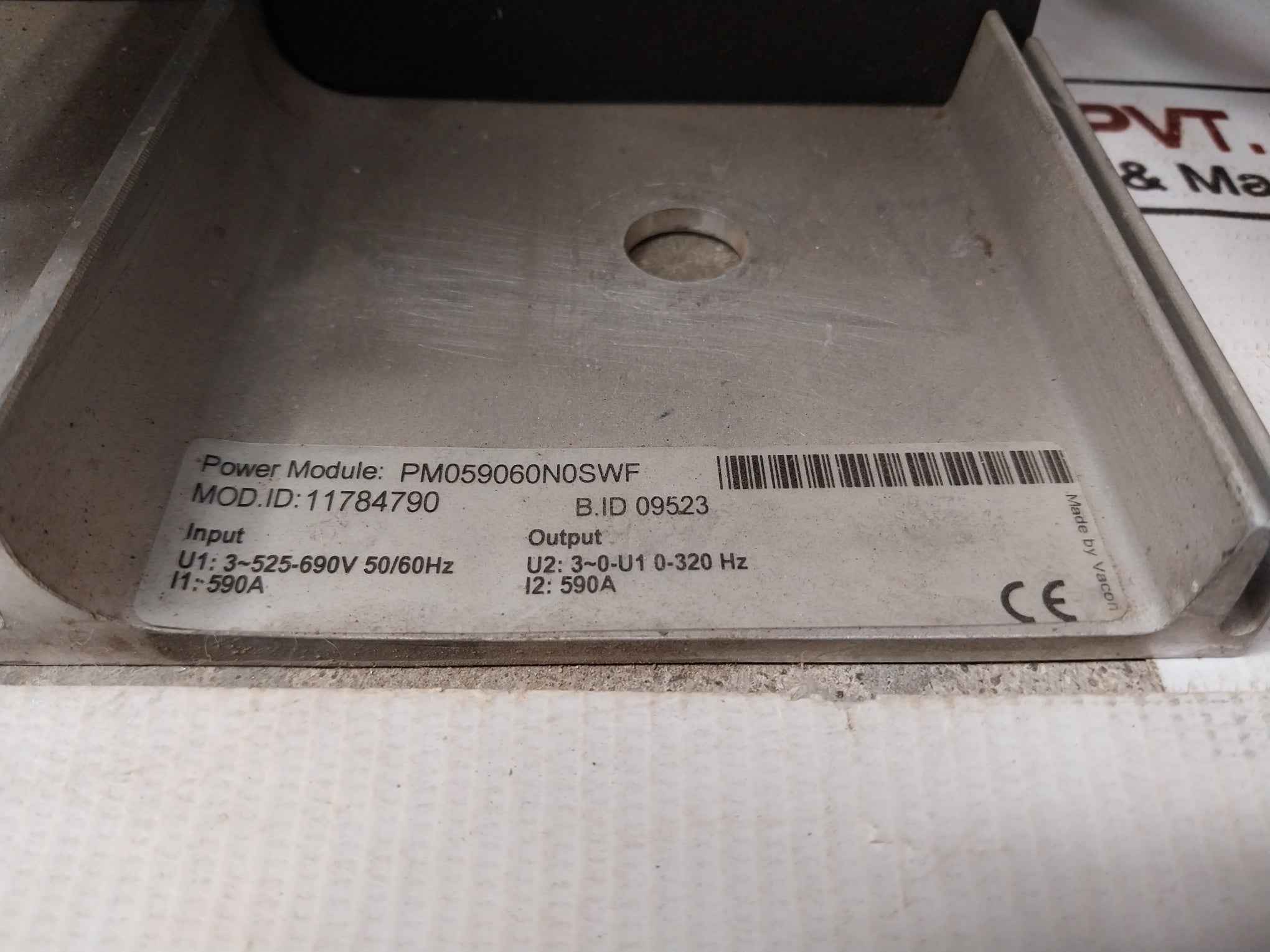 Vacon Pm059060N0Swf Power Module Drive Input 690V 50/60Hz Mc00419