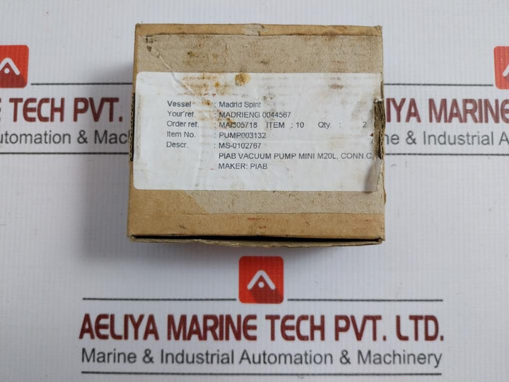M20A5-cn Vacuum Pump Mini M20L, Conn. C Nbr Piab