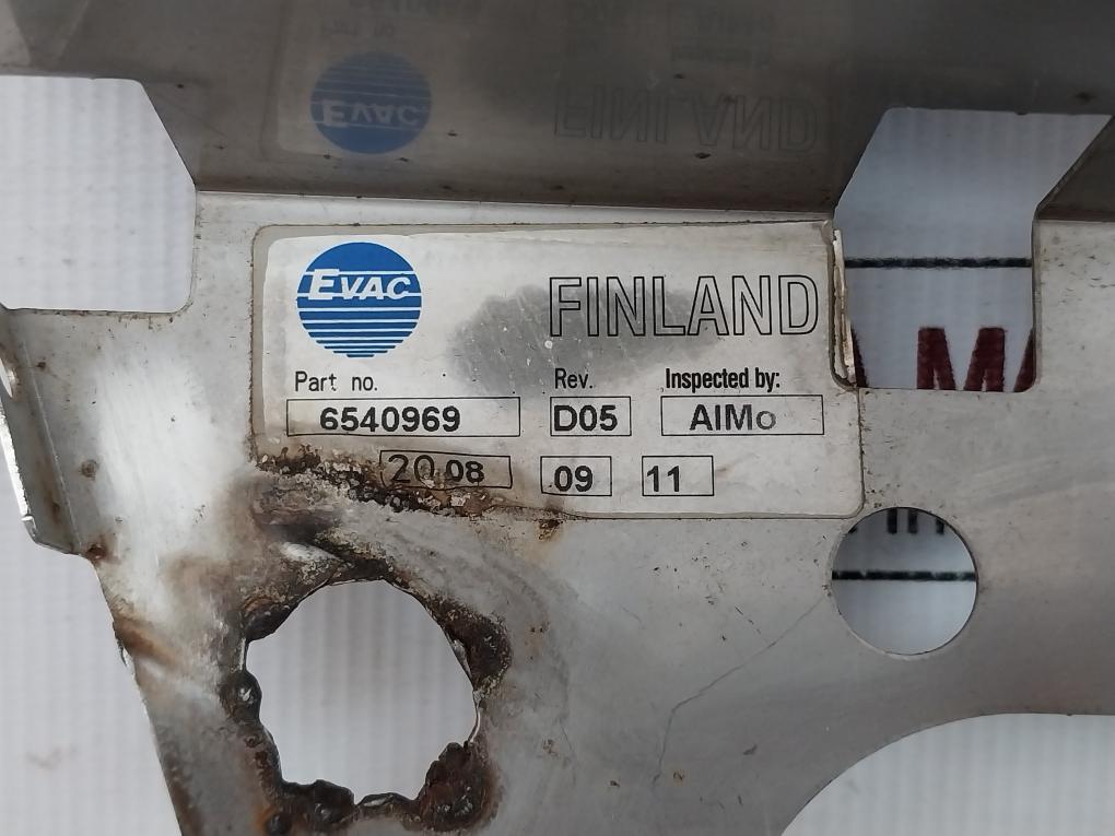 Vacuum Toilet Back Plate Assembly 5774002 Evac 6540969