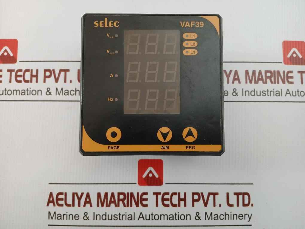 Vaf39 Led Vaf Meter Selec 90 To 270Vac