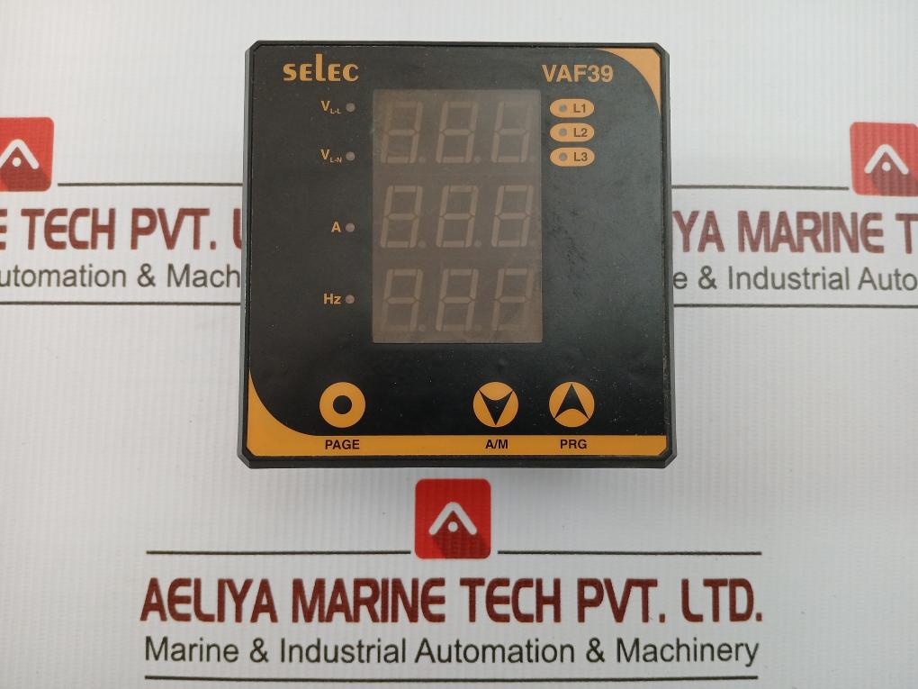 Vaf39 Led Vaf Meter Selec 90 To 270Vac