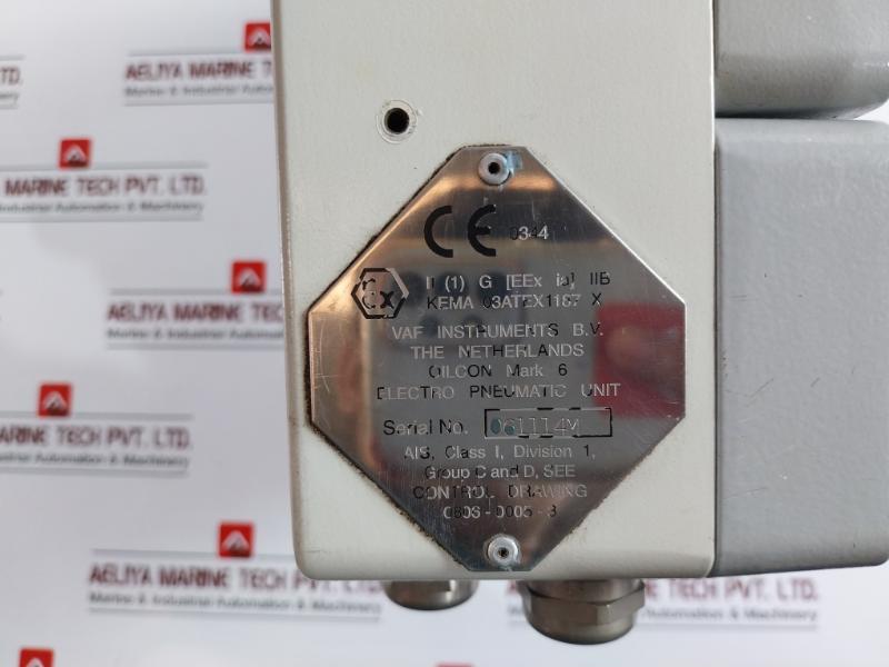 Vaf Instruments 0206-0078 Oilcon Mark Electro Pneumatic Unit