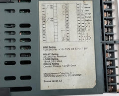 Process Controller 100-240Vac +10/ -15% 48-62Hz 15W Vaf Instruments 3504