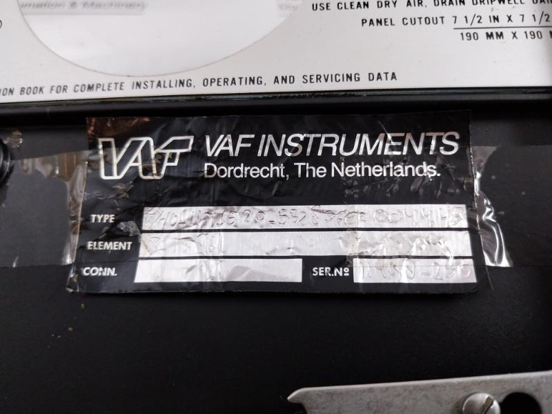 Pneumatic Controller Regulator M40-11M35120-5528Spec 004445 Vaf Instruments