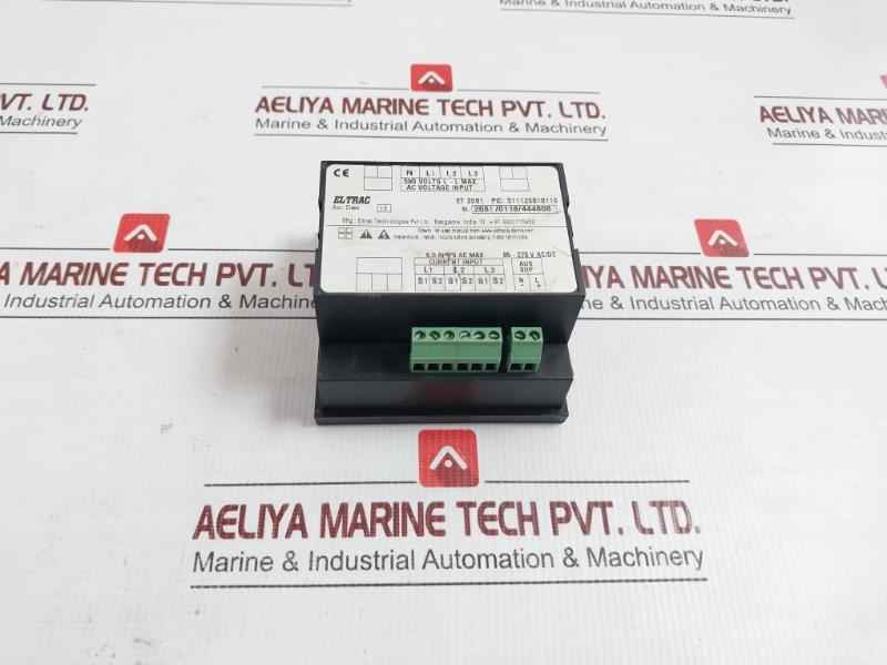 Vaf Panel Meter With Digital Lcd Display Et 2081 Eltrac 85-270 V Ac/Dc