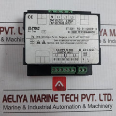 Vaf Panel Meter With Digital Lcd Display Et 2081 Eltrac 85-270 V Ac/Dc