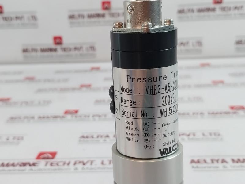 Valcom Vhr3-a5-200Kpan-4/Df High Temperature Pressure Transducer Dc24V