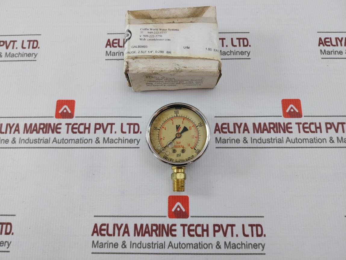 Valley Instrument 2140 Gxb 200 Pressure Gauge