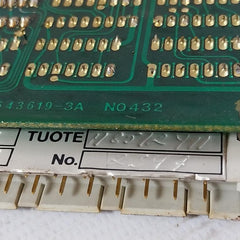 Valmet 3-543619-3A Bcu Binary Input Pcb Module N0432 Dm 72 H.@ 70° N0418
