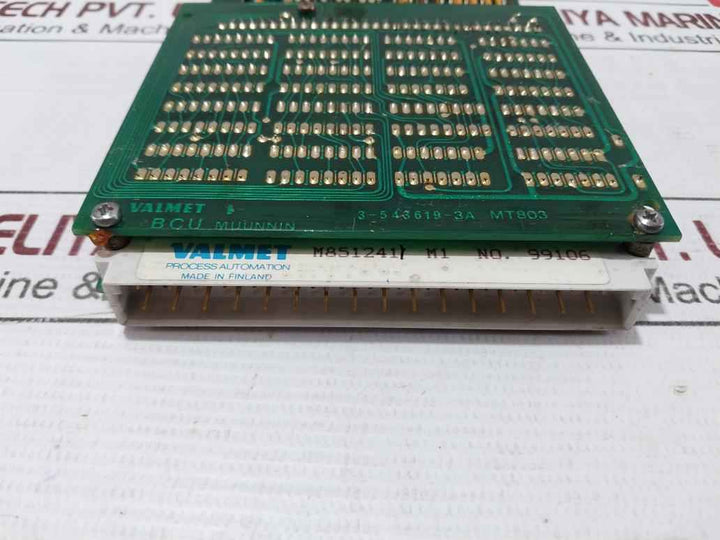 Valmet 3-543619-3A Bcu Input Pcb Module Mt803 M8512411 M1 3-543616-3A