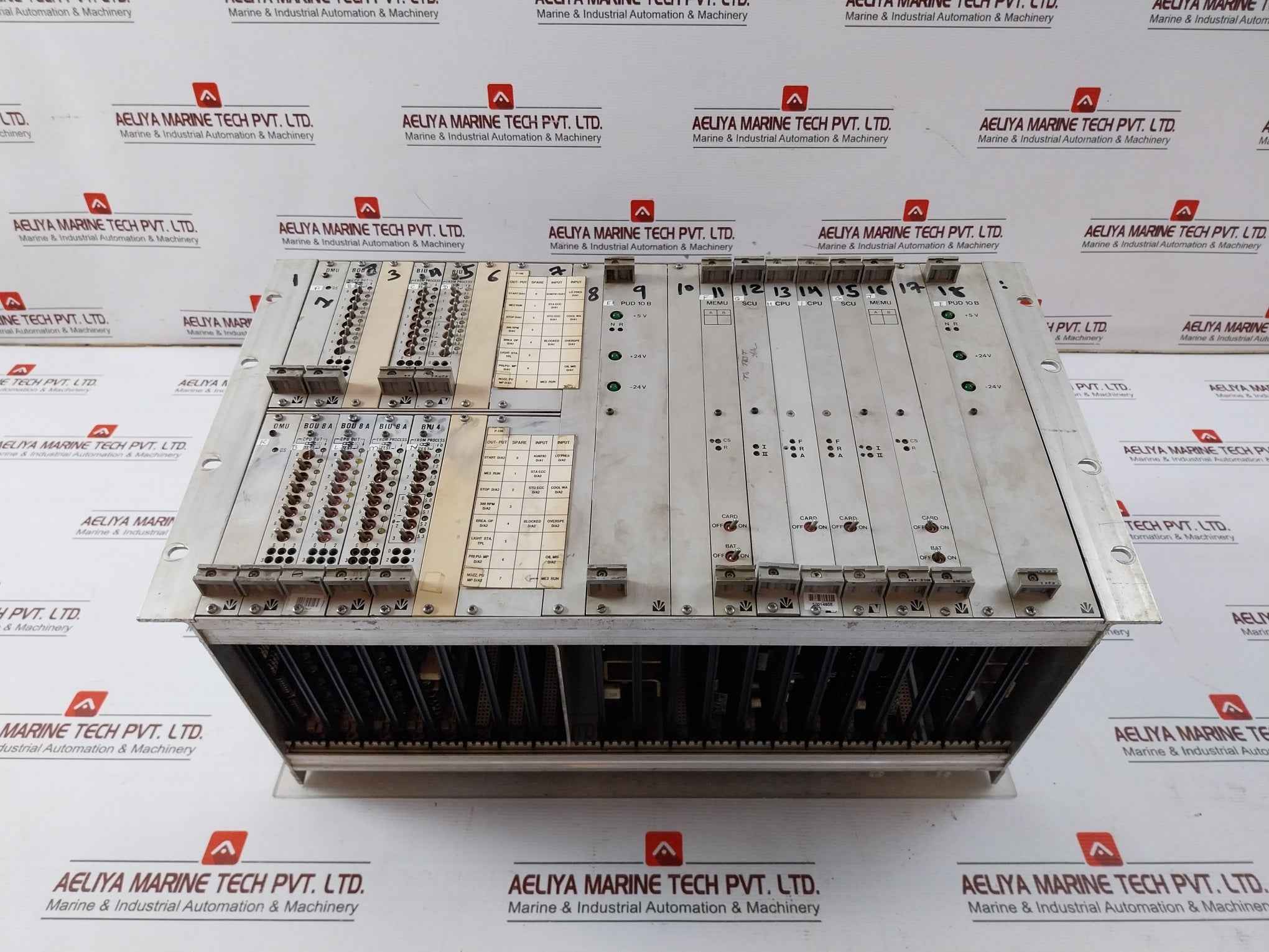 Valmet 542821-5A Cpu Scu Rack Module 542836-6A, Pud 10 B, M8510061 M2, Biu 8A