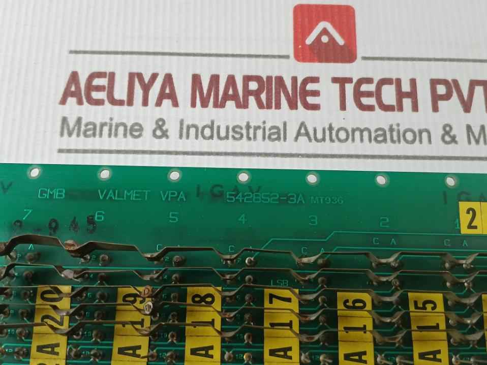 Valmet 542852-3A Backplane Printed Circuit Board