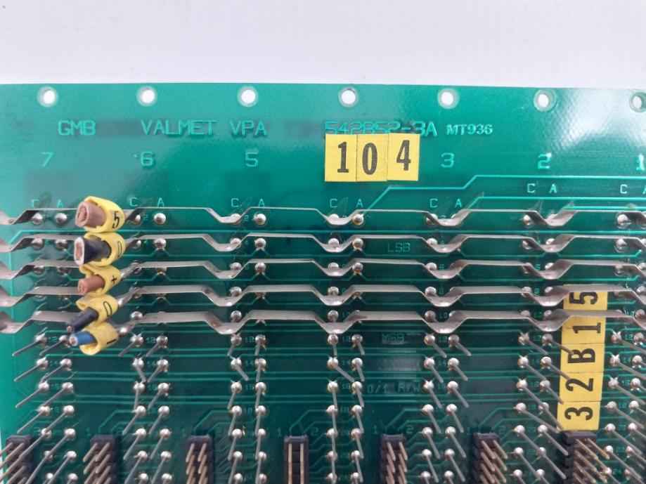 Valmet 542852-3A Dmu Backplane Pcb Board 542852-3B Mt936