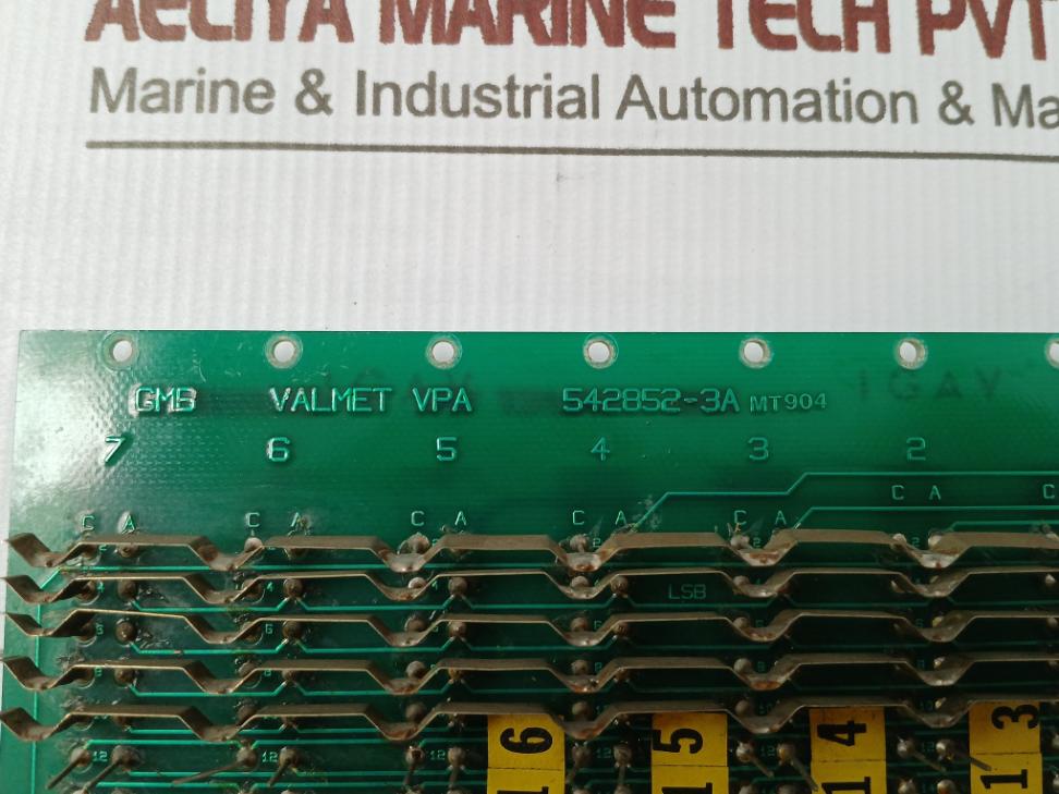 Valmet 542852-3A Dmu Printed Circuit Board Mt904 542852-3B
