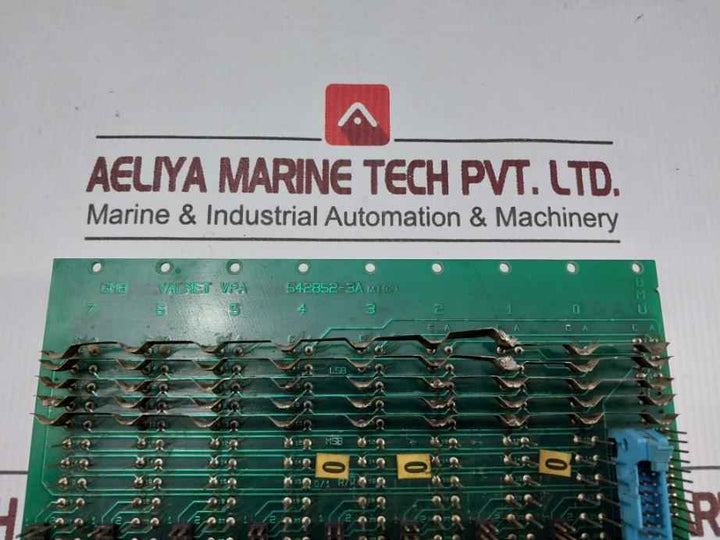 Valmet 542852-3A Gmb Backplane Pc Board Mt921