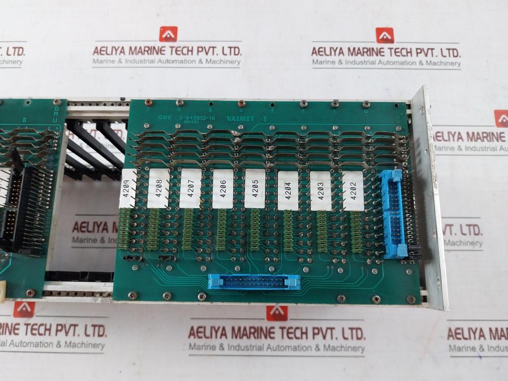 Valmet 542852-3A Slot Rack Chassis Module 3-542852-1A