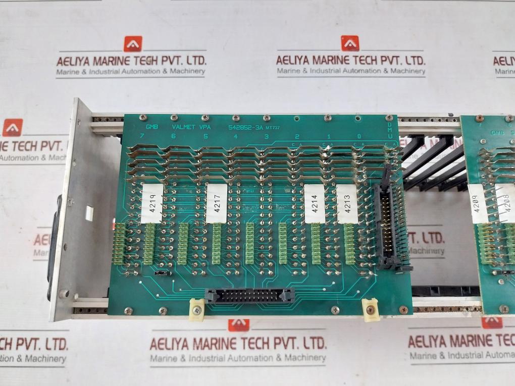 Valmet 542852-3A Slot Rack Chassis Module 3-542852-1A