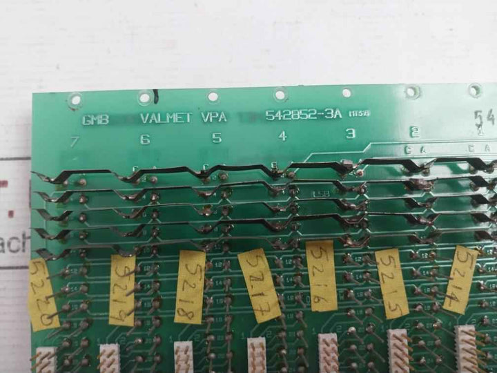 Valmet 542852-3B Dmu Backplane Pcb 542852-3A Mt516