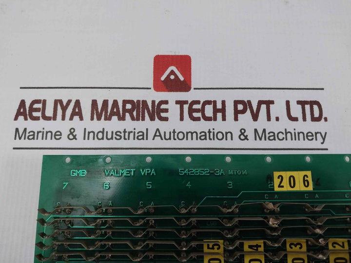 Valmet 542852-3B Dmu Printed Circuit Board Mt014 542852-3A