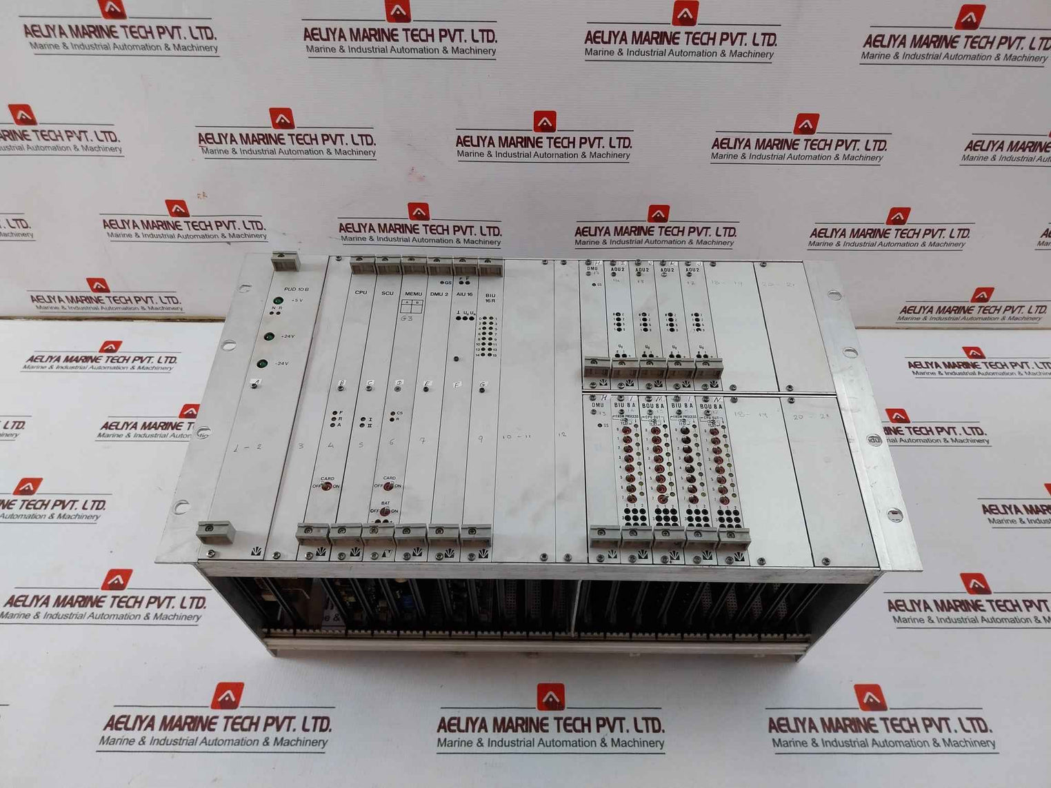 Valmet 542852-3a Cpu Scu Memu Dmu Aou Biu Rack Unit 94v-1