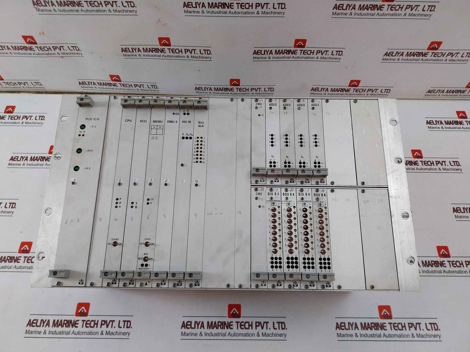 Valmet 542852-3a Cpu Scu Memu Dmu Aou Biu Rack Unit 94v-1